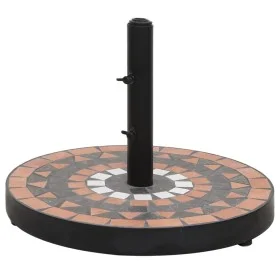 Terracotta and white round umbrella base 12 kg by vidaXL, Umbrella bases - Ref: Foro24-362225, Price: 76,90 €, Discount: %