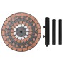 Runder Schirmständer aus Terrakotta und Weiß, 12 kg von vidaXL, Schirmständer - Ref: Foro24-362225, Preis: 77,72 €, Rabatt: %