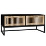 Mesa de centro hierro y madera contrachapada negro 80x40x35 cm de vidaXL, Mesas de centro - Ref: Foro24-352101, Precio: 109,7...