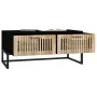 Black iron and plywood coffee table 80x40x35 cm by vidaXL, Coffee table - Ref: Foro24-352101, Price: 99,98 €, Discount: %
