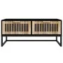 Couchtisch aus schwarzem Eisen und Sperrholz, 80 x 40 x 35 cm von vidaXL, Couchtisch - Ref: Foro24-352101, Preis: 98,39 €, Ra...