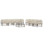 Gartenmöbel-Set 8-teilig und anthrazitfarbene PE-Rattan-Kissen von vidaXL, Outdoor-Sofas - Ref: Foro24-3186706, Preis: 664,02...