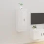 Glänzend weißes TV-Wandmöbel 40x34,5x100 cm von vidaXL, TV-Möbel - Ref: Foro24-816682, Preis: 50,52 €, Rabatt: %