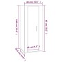 Glänzend weißes TV-Wandmöbel 40x34,5x100 cm von vidaXL, TV-Möbel - Ref: Foro24-816682, Preis: 51,01 €, Rabatt: %