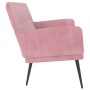 Banco de terciopelo rosa 108x79x79 cm de vidaXL, Bancos - Ref: Foro24-351417, Precio: 152,50 €, Descuento: %