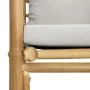 Bamboo garden sofa with light gray cushions by vidaXL, Modular outdoor sofas - Ref: Foro24-362281, Price: 132,72 €, Discount: %