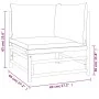 6-teiliges Gartenmöbel-Set aus Bambus mit hellgrauen Kissen von vidaXL, Gartensets - Ref: Foro24-3155090, Preis: 551,17 €, Ra...