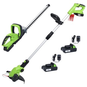 Set de herramientas eléctricas de jardín sin cable 2 piezas