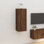 Mueble para TV de pared roble marrón 40x34,5x100 cm de vidaXL, Muebles TV - Ref: Foro24-816687, Precio: 51,55 €, Descuento: %