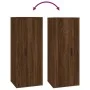 Brown oak wall TV cabinet 40x34.5x100 cm by vidaXL, TV Furniture - Ref: Foro24-816687, Price: 43,37 €, Discount: %