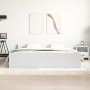Estructura de cama con cabecero piecero blanco 200x200 cm