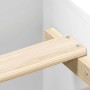 Estructura de cama con cabecero piecero blanco 200x200 cm