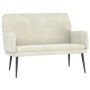 Banco de terciopelo crema 108x79x79 cm de vidaXL, Bancos - Ref: Foro24-351422, Precio: 147,55 €, Descuento: %