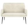 Banco de terciopelo crema 108x79x79 cm de vidaXL, Bancos - Ref: Foro24-351422, Precio: 147,55 €, Descuento: %