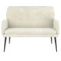 Banco de terciopelo crema 108x79x79 cm de vidaXL, Bancos - Ref: Foro24-351422, Precio: 126,45 €, Descuento: %