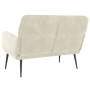 Banco de terciopelo crema 108x79x79 cm de vidaXL, Bancos - Ref: Foro24-351422, Precio: 147,55 €, Descuento: %