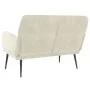 Banco de terciopelo crema 108x79x79 cm de vidaXL, Bancos - Ref: Foro24-351422, Precio: 126,45 €, Descuento: %