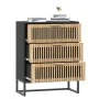 Black plywood sideboard 60x30x75 cm by vidaXL, Lockers and storage cabinets - Ref: Foro24-352113, Price: 137,81 €, Discount: %