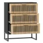 Black plywood sideboard 60x30x75 cm by vidaXL, Lockers and storage cabinets - Ref: Foro24-352113, Price: 137,81 €, Discount: %