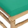 Bamboo garden corner sofa with green cushions by vidaXL, Modular outdoor sofas - Ref: Foro24-362293, Price: 87,23 €, Discount: %