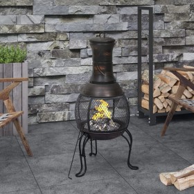 Garden stove with steel poker 39x39x90 cm by vidaXL, Chimneys - Ref: Foro24-363342, Price: 92,11 €, Discount: %