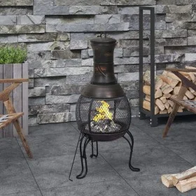 Gartenofen mit Stahlschürhaken 39x39x90 cm von vidaXL, Kamine - Ref: Foro24-363342, Preis: 88,52 €, Rabatt: %