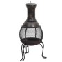 Gartenofen mit Stahlschürhaken 39x39x90 cm von vidaXL, Kamine - Ref: Foro24-363342, Preis: 92,11 €, Rabatt: %