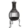 Estufa de jardín con atizador acero 39x39x90 cm de vidaXL, Chimeneas - Ref: Foro24-363342, Precio: 88,41 €, Descuento: %