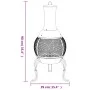 Estufa de jardín con atizador acero 39x39x90 cm de vidaXL, Chimeneas - Ref: Foro24-363342, Precio: 88,41 €, Descuento: %