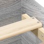 Estructura de cama con cabecero piecero gris Sonoma 120x200 cm