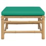 Bambus-Gartenhocker mit grünem Kissen von vidaXL, Modulare Sofas für den Außenbereich - Ref: Foro24-362295, Preis: 79,61 €, R...