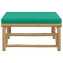 Bambus-Gartenhocker mit grünem Kissen von vidaXL, Modulare Sofas für den Außenbereich - Ref: Foro24-362295, Preis: 79,61 €, R...