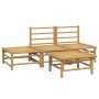 Gartenmöbel-Set 4-teilig aus Bambus und hellgrauen Kissen von vidaXL, Gartensets - Ref: Foro24-3155107, Preis: 287,79 €, Raba...