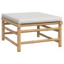 Garden furniture set 4 pieces bamboo and light gray cushions by vidaXL, Garden sets - Ref: Foro24-3155107, Price: 287,79 €, D...