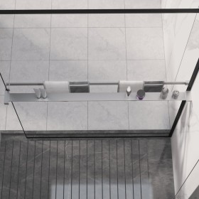 Estante de pared de ducha aluminio cromado 115 cm