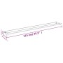 Duschwandregal aus verchromtem Aluminium, 115 cm von vidaXL, Badezimmerzubehör - Ref: Foro24-153623, Preis: 52,03 €, Rabatt: %