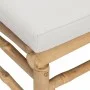 Central bamboo garden sofa with light gray cushions by vidaXL, Modular outdoor sofas - Ref: Foro24-362279, Price: 111,25 €, D...