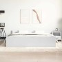 Estructura de cama con cabecero y piecero blanco 160x200 cm