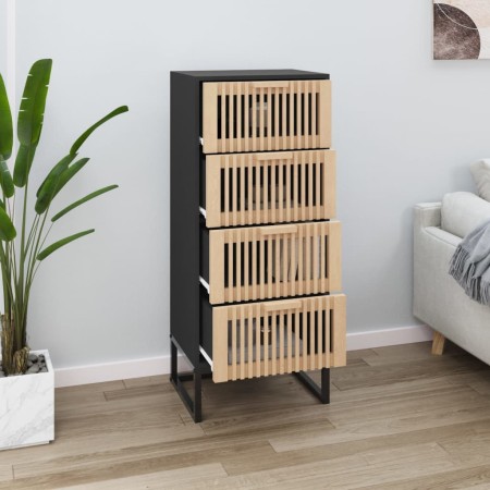 Aparador alto madera contrachapada negro 40x30x95 cm de vidaXL, Aparadores - Ref: Foro24-352125, Precio: 154,61 €, Descuento: %
