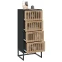 Hohes Sideboard Sperrholz schwarz 40x30x95 cm von vidaXL, Sideboards - Ref: Foro24-352125, Preis: 161,83 €, Rabatt: %