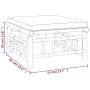 5-piece garden furniture set made of bamboo with cream white cushions by vidaXL, Garden sets - Ref: Foro24-3155178, Price: 47...