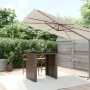 Bar table with brown PE rattan glass surface 105x80x110 cm by vidaXL, Garden tables - Ref: Foro24-362593, Price: 142,09 €, Di...