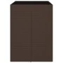 Bar table with brown PE rattan glass surface 105x80x110 cm by vidaXL, Garden tables - Ref: Foro24-362593, Price: 142,09 €, Di...