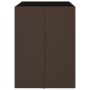 Bartisch mit brauner PE-Rattan-Glasoberfläche 105x80x110 cm von vidaXL, Gartentische - Ref: Foro24-362593, Preis: 143,84 €, R...