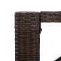 Bar table with brown PE rattan glass surface 105x80x110 cm by vidaXL, Garden tables - Ref: Foro24-362593, Price: 142,09 €, Di...