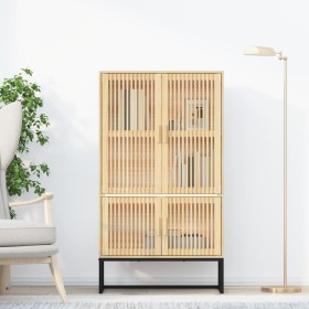Hohes Sperrholz-Sideboard 70x35x125 cm von vidaXL, Schließfächer und Lagerschränke - Ref: Foro24-352141, Preis: 179,89 €, Rab...