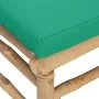 2-teiliges Gartenmöbel-Set aus Bambus mit grünen Kissen von vidaXL, Modulare Sofas für den Außenbereich - Ref: Foro24-362291,...