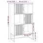 Tall plywood sideboard 70x35x125 cm by vidaXL, Lockers and storage cabinets - Ref: Foro24-352138, Price: 171,37 €, Discount: %