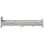 Estructura de cama con cabecero piecero gris Sonoma 120x190 cm