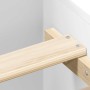 Estructura de cama sin colchón blanco 140x190 cm